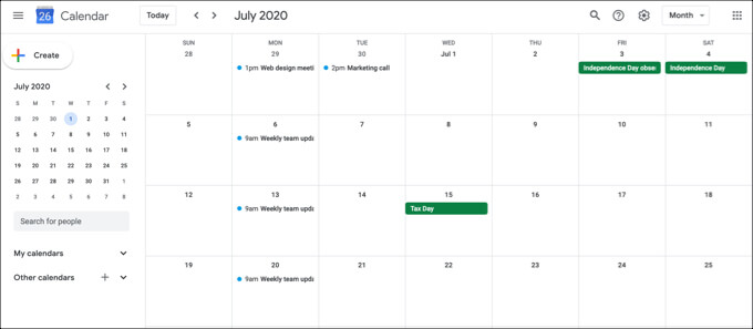 google calendar for mac dock